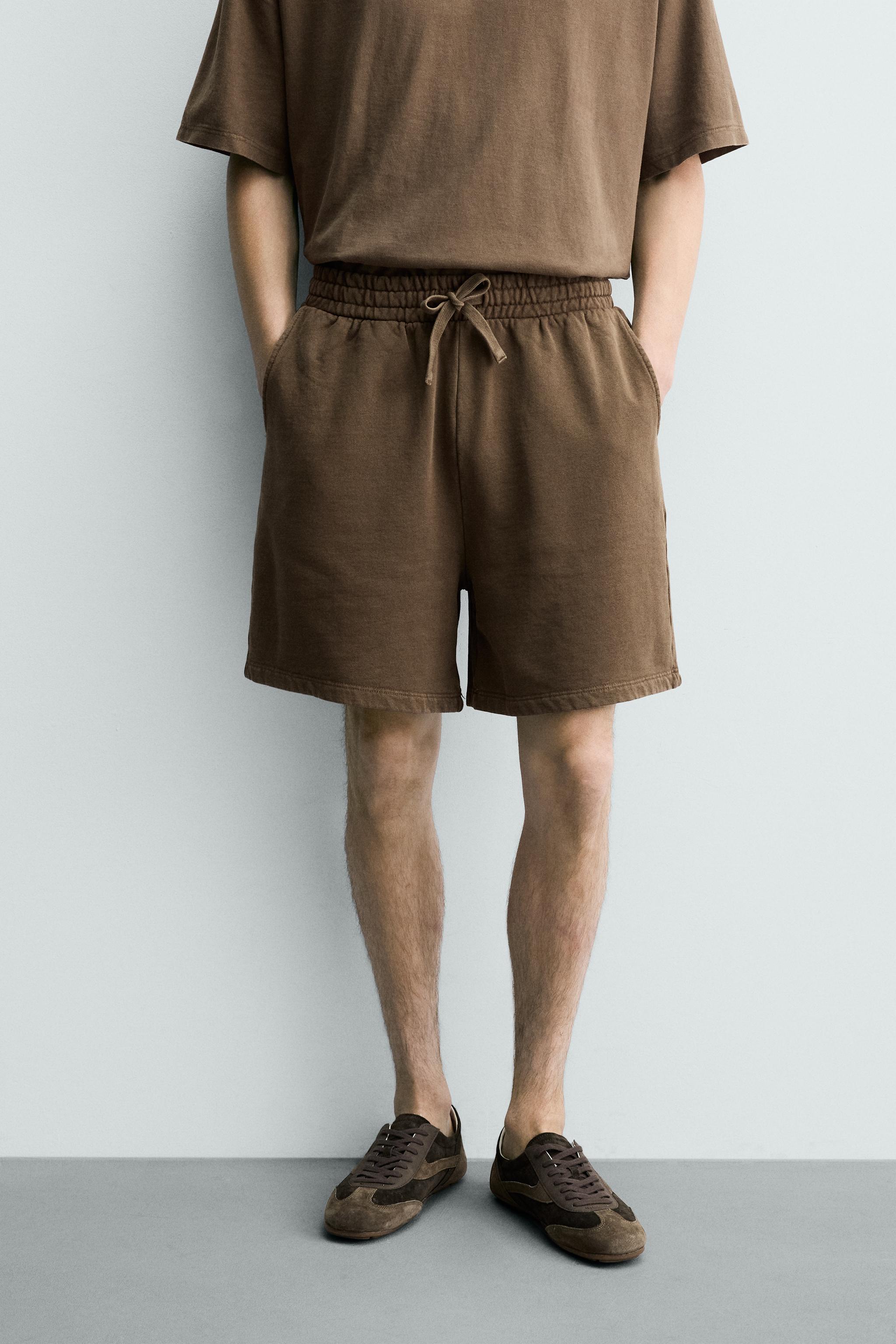 BASIC WASHED JOGGER SHORTS